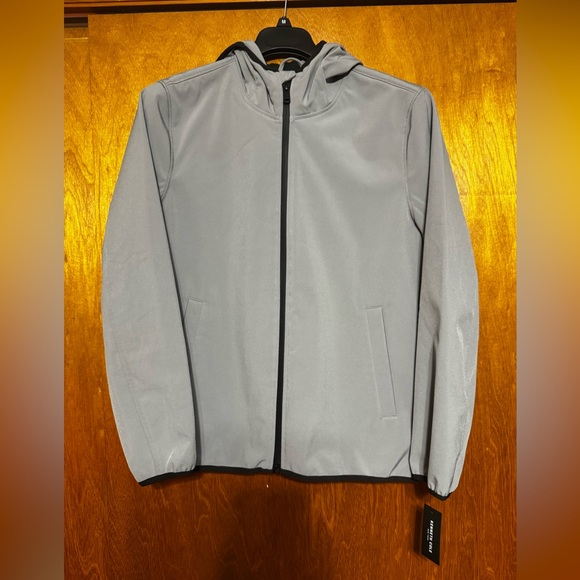 Kenneth Cole Other - Kenneth Cole Men's Light Gray Windbreaker